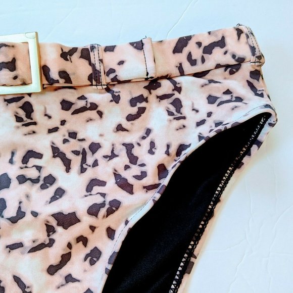 Weworewhat Emily Tortoise High-Waist Bikini Bottom - Picture 8 of 9